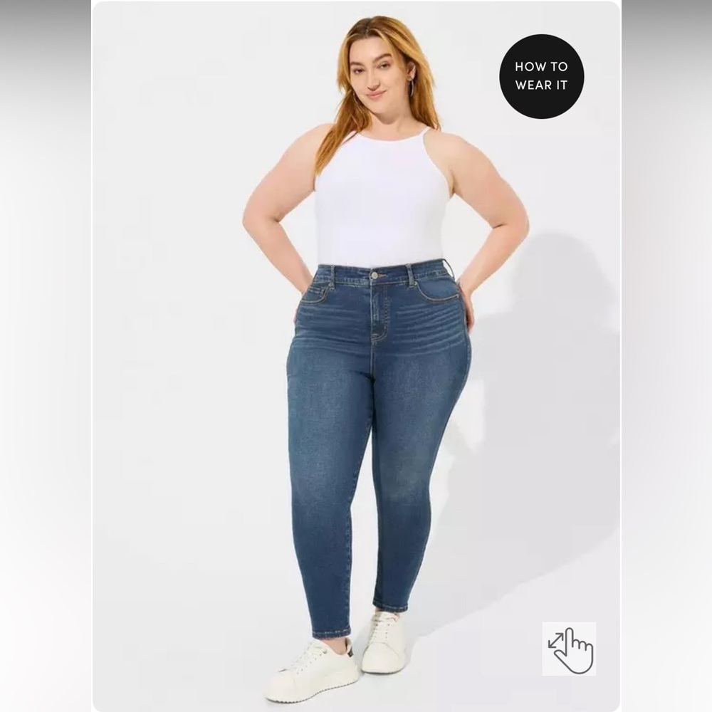 Torrid Trio Skinny High-Rise Jeans - Picture 1 of 6